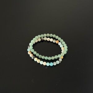 Crystal Beaded Stretch Bracelet Set